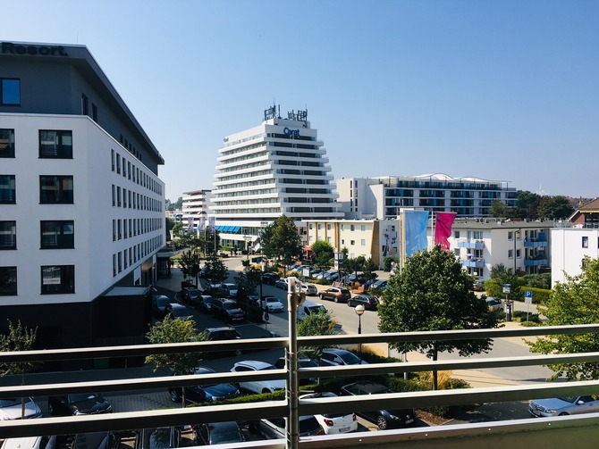 Ferienwohnung in Gr&ouml;mitz - Gr&ouml;mitz-Center - Blick Balkon