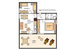 Ferienwohnung in Dahme - Petra - Grundriss Loggiawohnung