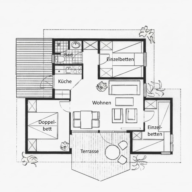 Ferienhaus in Pelzerhaken - Ferienhaus Typ C im Ferienpark AM WALDRAND - Grundriss