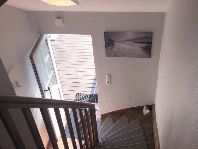 Ferienwohnung in Gro&szlig;enbrode - Am Kai 17 - Mitte - Aufgang in die Wohnung