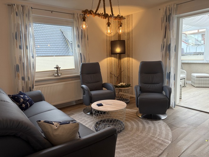 Ferienwohnung in Niendorf/Ostsee - Haus Edda FeWo Schwalbennest - Wohnzimmer