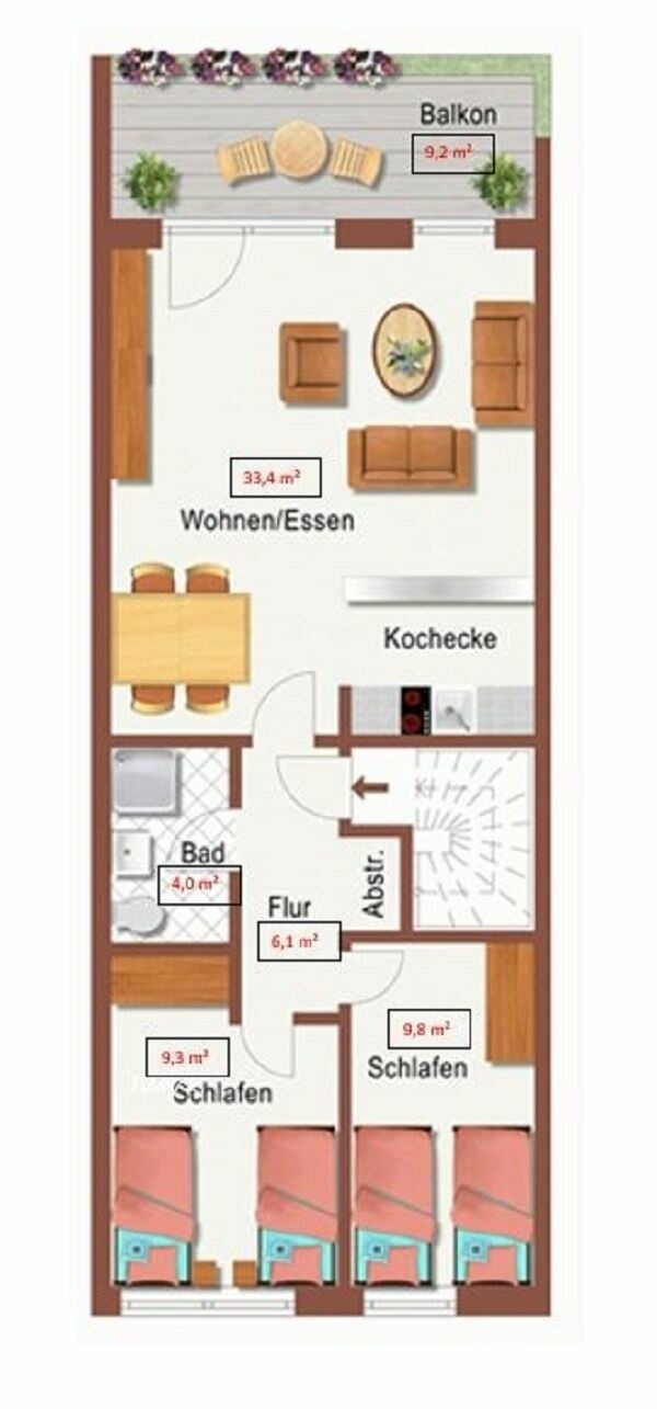 Ferienwohnung in Sch&ouml;nberger Strand - Stoltenberg, Mona & S&ouml;nke: Ferienapp. "Der Wikinger" - Bild 21