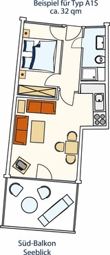 Ferienwohnung in Grömitz - STRANDIDYLL, 66 - Typ A1S - Bild 15